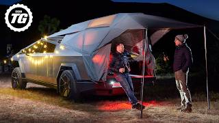 We Went Camping In The Tesla Cybertruck…