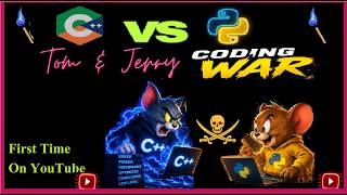 Tom & Jerry Coding Battle ⚡ Python vs C++ #fyp#freefire#foryou#funny#comedy#dance #python #coding