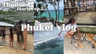 THAILAND DIARIES EP 3| PHUKET VLOG, LUXURY HOTEL, FIRST TIME SEEING AN ELEPHANT, TIGER AND MORE