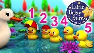 Five Little Ducks | Nursery Rhymes for Babies by LittleBabyBum - ABCs and 123s
