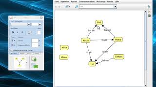 Begriffe in CmapTools zu einer Concept-Map verknüpfen