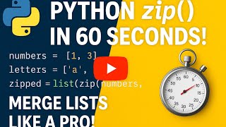 Loop Through Two Lists at Once in Python – zip() Function Explained!