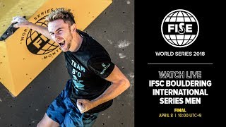 FWS 2018 HIROSHIMA: IFSC Bouldering  International Series Men Final