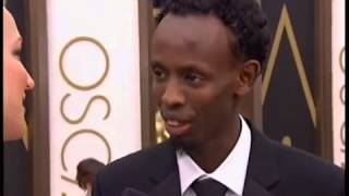 ▶ oscars 2014   Barkhad Abdi Oscars Red Carpet Interview Academy Awards 2014   YouTube 360p