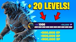 NEW BEST *GODZILLA* FORTNITE XP GLITCH to FARM \u0026 LEVEL UP FAST in Chapter 6 SEASON 1! (900,000 XP!)