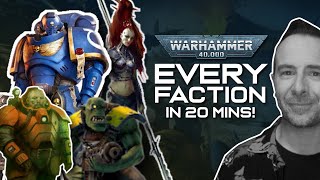 Every WARHAMMER 40,000 FACTION in 20 MINS! | 40k Lore