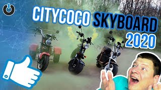 Electric scooters Citycoco SkyBoard 2020 TEST DRIVE New Electric transport Electric bicycles