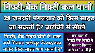 क्या कल भी निफ़्टी,बैंकनिफ्टी में भयंकर गिरावट जारी रहेगी?Nifty \u0026 BankNifty Prediction for Tuesday