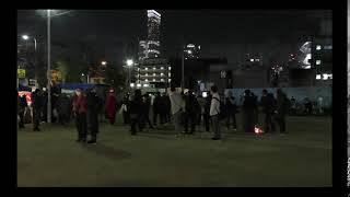 2022年1月2日三角公園夜のステージ