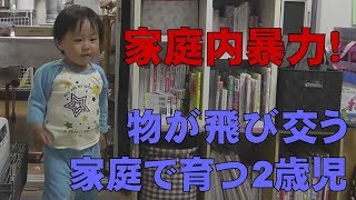 家庭内暴力！物が飛び交う家庭で育つ2歳児【2才0カ月】