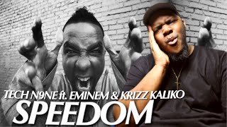 HOW IS THIS HUMANLY POSSIBLY?! Tech N9ne - Speedom (feat. Eminem & Krizz Kaliko)