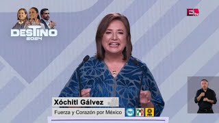 El mensaje final de Xóchitl Gálvez en el Tercer Debate Presidencial