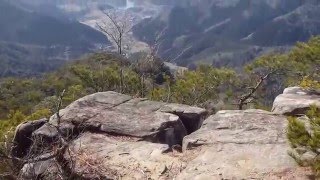 岩国市の大師山登山　大師山の山頂から眺める風景