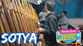 Bambu Laras // SOTYA Cover ANGKLUNG BORNEO (cipt:Dru wendra wedhatama) suara Gambang nya joss yahuud