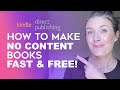 How To Create Amazon KDP No Content Books FAST & FREE! - How To Make Notebooks and Journals for KDP!