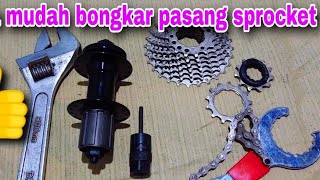 how to remove bicycle cassette sprocket, with sprocket wrench