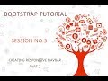 Bootstrap Tutorial For Beginners 5   Creating Responsive Navbar with Drop down Menus Part 2