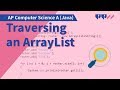 Arrays and ArrayLists: Traversing an ArrayList