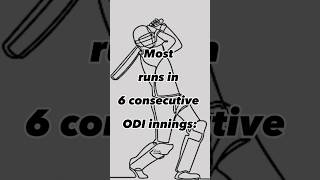 Most runs in 6 consecutive ODI innings #shorts #icc #viral #short #cricket #shortvideo #viratkohli