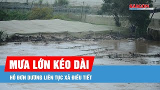 Lâm Đồng: Mưa kéo dài, hồ Đơn Dương liên tục xả điều tiết