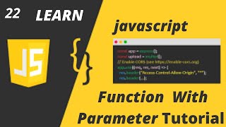 Javascript Function With Parameters Tutorial Urdu