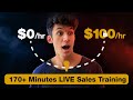 how I’d make $100/hr in 2024 (170 minutes of live sales training)