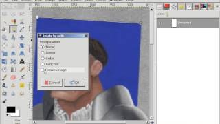Gimp python plugin: rotate by two points