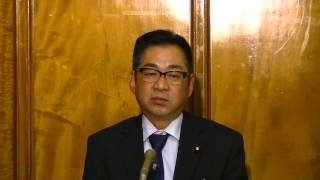 2016.01.07 遠藤敬国対委員長 記者会見