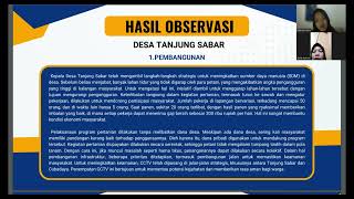 ANALISIS 4 ASPEK DI DESA CUBADAK AIRSELATAN DAN DESA TANJUNG SABAR KOTA PARIAMAN