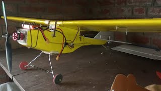 Home Build RC Yellow Plane