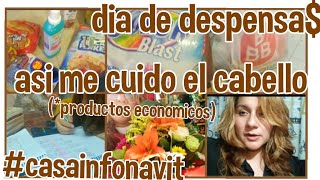 🛒DIA DE DESPENSA💲ME PROPUSE CUIDAR MI CABELLO 💇🏼‍♀️MUCHA TAREA📝