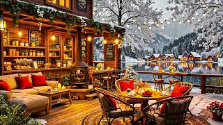 Jazz Relaxing Music at Cozy Winter Coffee Shop Ambience for Work ⛄ Smooth Jazz Instrumental Music