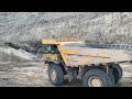 big diger liebherr 9350 exc loading oht 777d dumper caterpillar truck