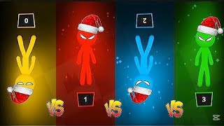 Stickman 🎅🎄 New Year MINIGAMES  - Stickman Party Gameplay 🛑