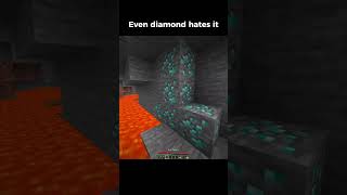 Even Diamond Hates It (Thick Of It) #shorts #minecraft