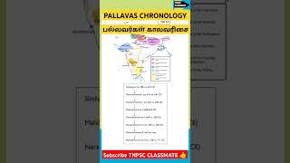 பல்லவர் கால வரிசை Pallavas chronological order - UPSC TNPSC SSC #upsc #tnpsc #ssc #trending #study