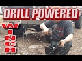 Drill powered Winch build