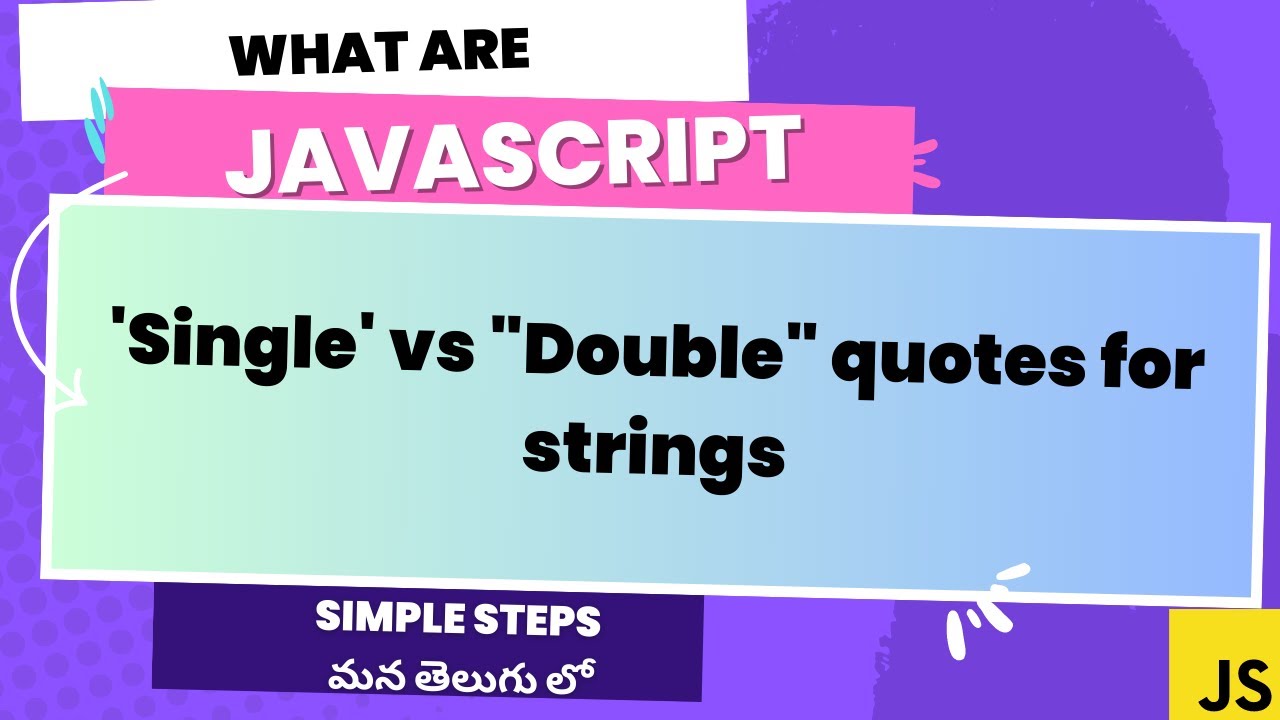 23.What Are The Difference Between 'Single' And "Double" Quotes In ...