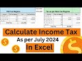 Calculate Income Tax in Excel 2024