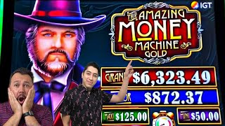 Playing NEW SLOTS at San Manuel CASINO! The Amazing MONEY Machine What CAN The ? be IN the BONUS?