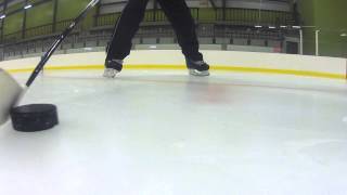 One hand puck control