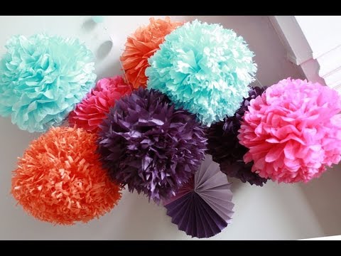 How To DIY Paper Pom Tutorial | Decorations that impress How To DIY Paper Pom Tutorial | Decorations that impress