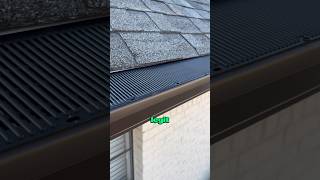 Cheap vs raindrop gutter guards. #homeimprovement #gutters #gutterguards #short #quality #diy