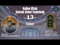 Syarah Ushul Tsalatsah #13 - Sabar