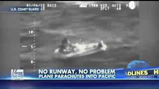 Bizarre emergency landing into Pacific Ocean caught on tape