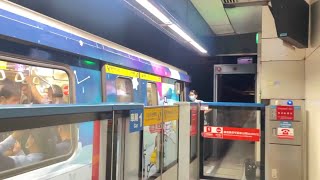 214次經由BL板南線開往南港展覽館的台北捷運C321型車號123/124麻吉貓2023彩繪改裝車離開西門站，本片由​⁠@ted2011贊助