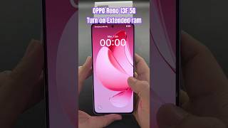 OPPO Reno 13F 5G Turn on Extended ram