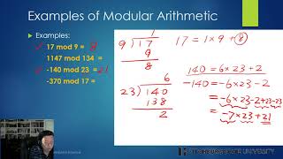 CSC7013 Module 9B Introduction to Number Theory