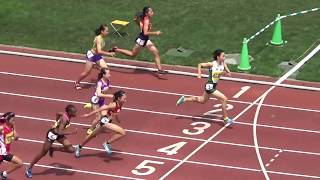 H29千葉県通信陸上大会　１年女子100m　決勝