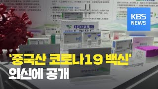 중국 제약회사 시노백, 자체 개발 코로나19 백신 오늘 외신에 공개 / KBS뉴스(News)